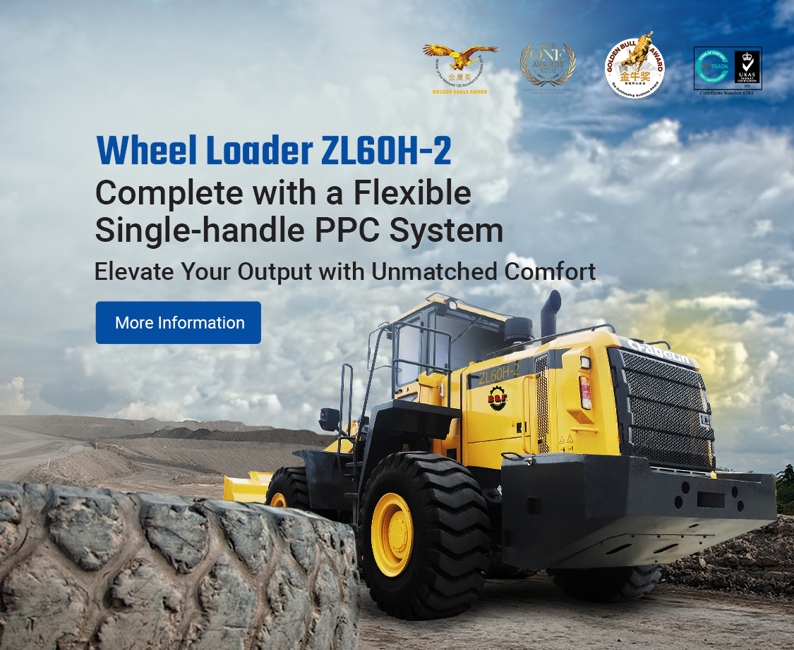 wheel loader with flexible single handle ppc system