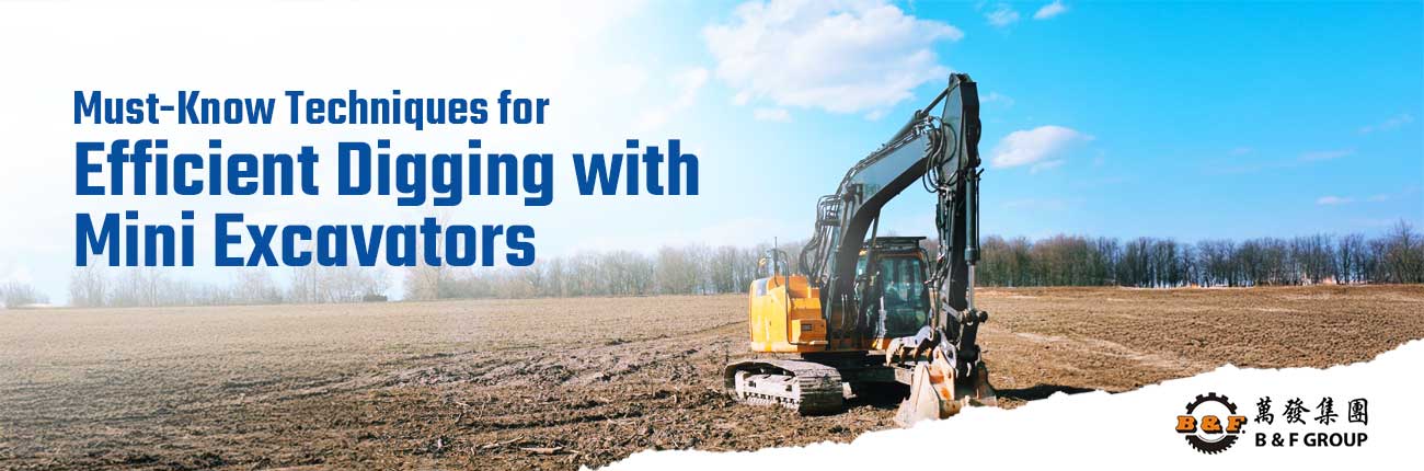 digging with mini excavators
