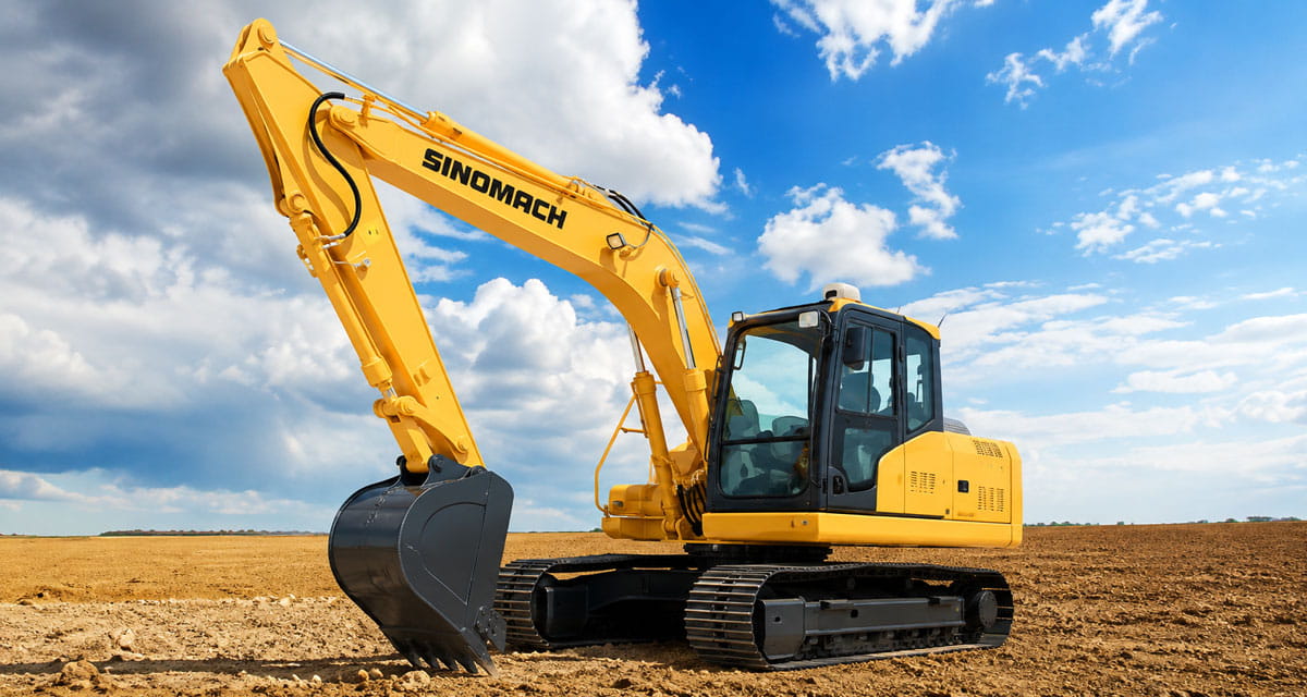 SINOMACH excavator range Malaysia mini to large size at B&F Group